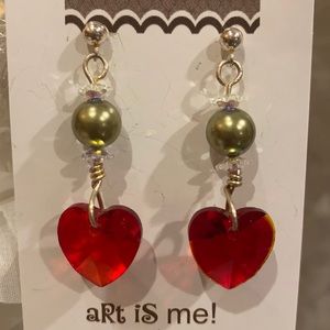 STERLING SILVER SWAROVSKI CRYSTAL EARRINGS